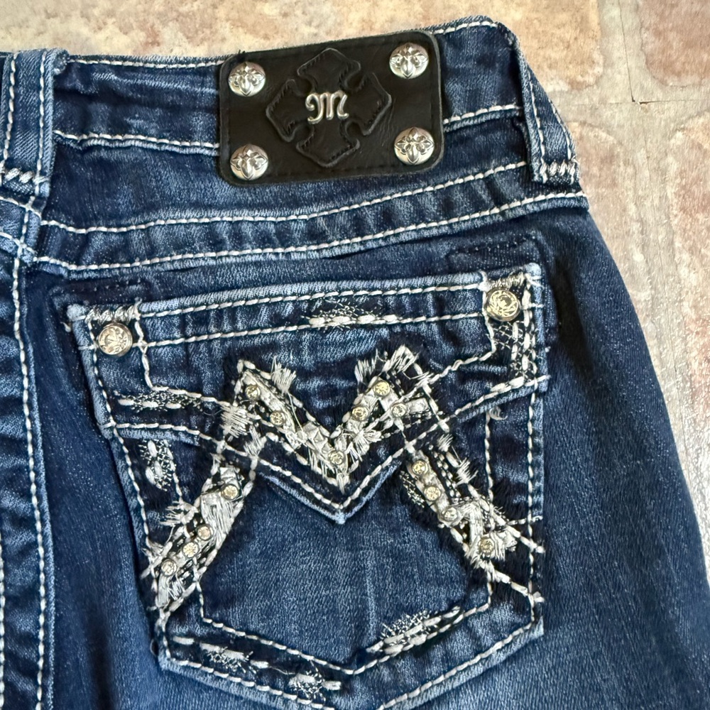 Miss Me Kids Blue Flared Jeans - Picture 5 of 5